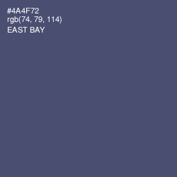 #4A4F72 - East Bay Color Image